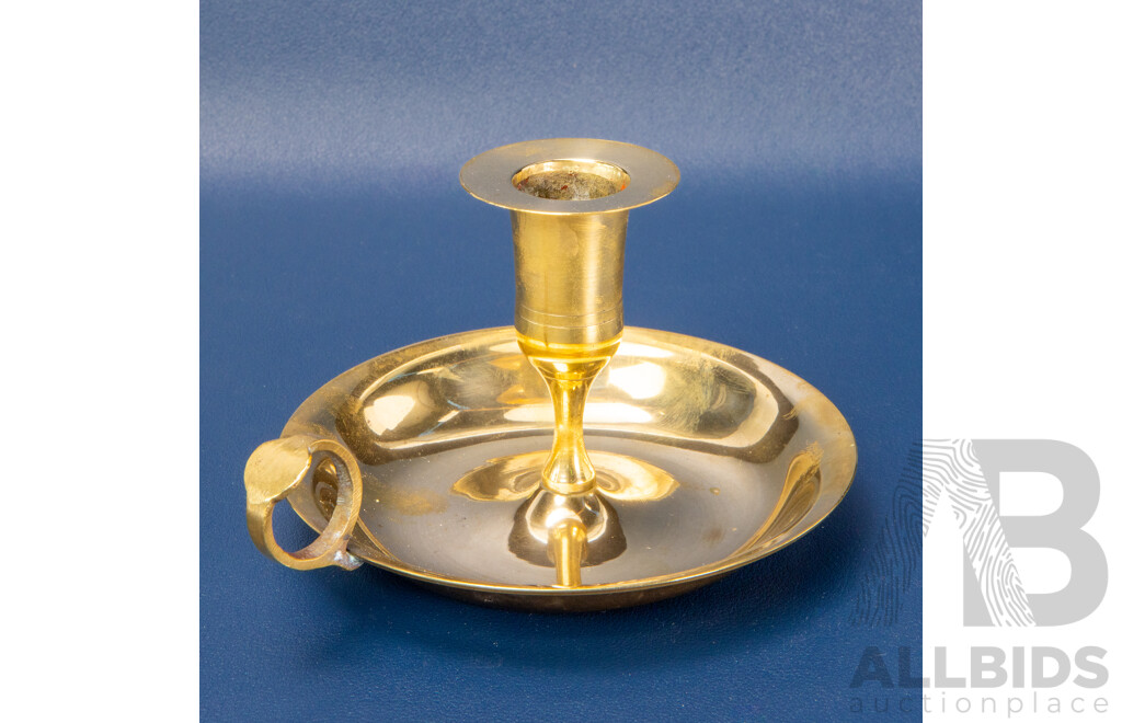 Antique Brass Candle Holder