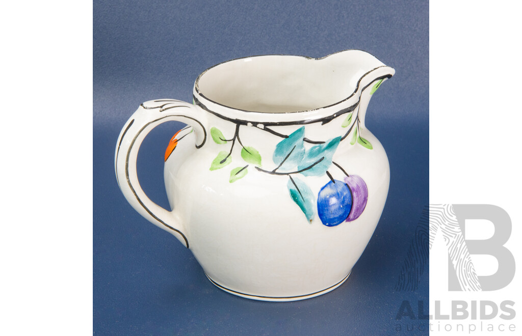 Thomas Forrester & Sons Phoenix Arboretum Ware Art Deco Milk Jug