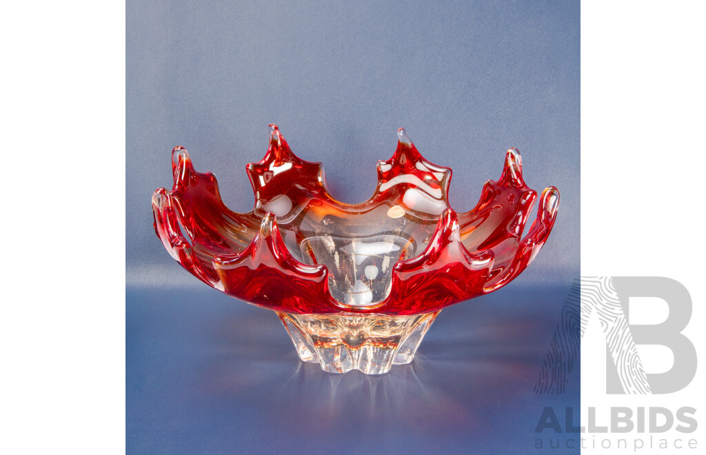 Absolutely Stunning Vintage Murano Art Glass Bowl/Centrepiece