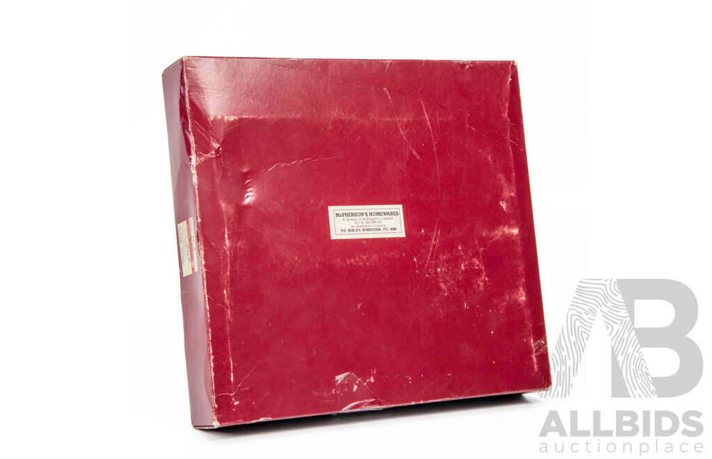 Vintage Grosvenor Silver Plate Set of 8 Fruit Spoons in Original Box