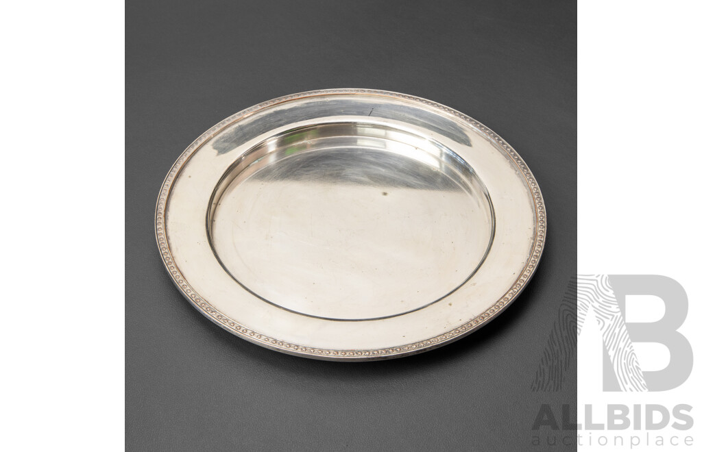 Peter Carter Silverplate Circular Tray