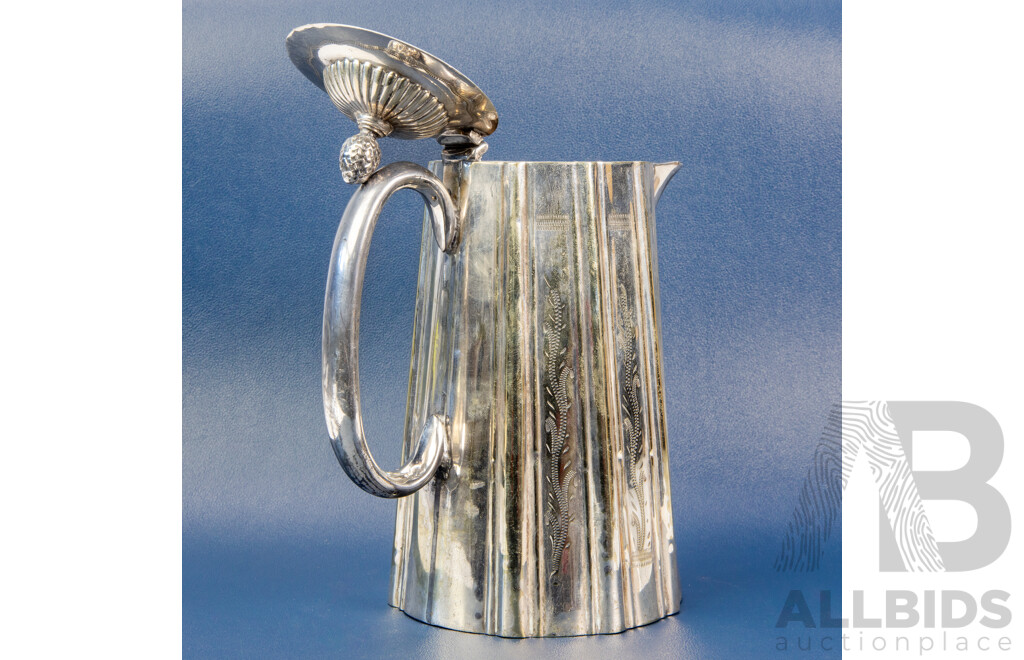 Antique J. Harrington Silverplate Teapot