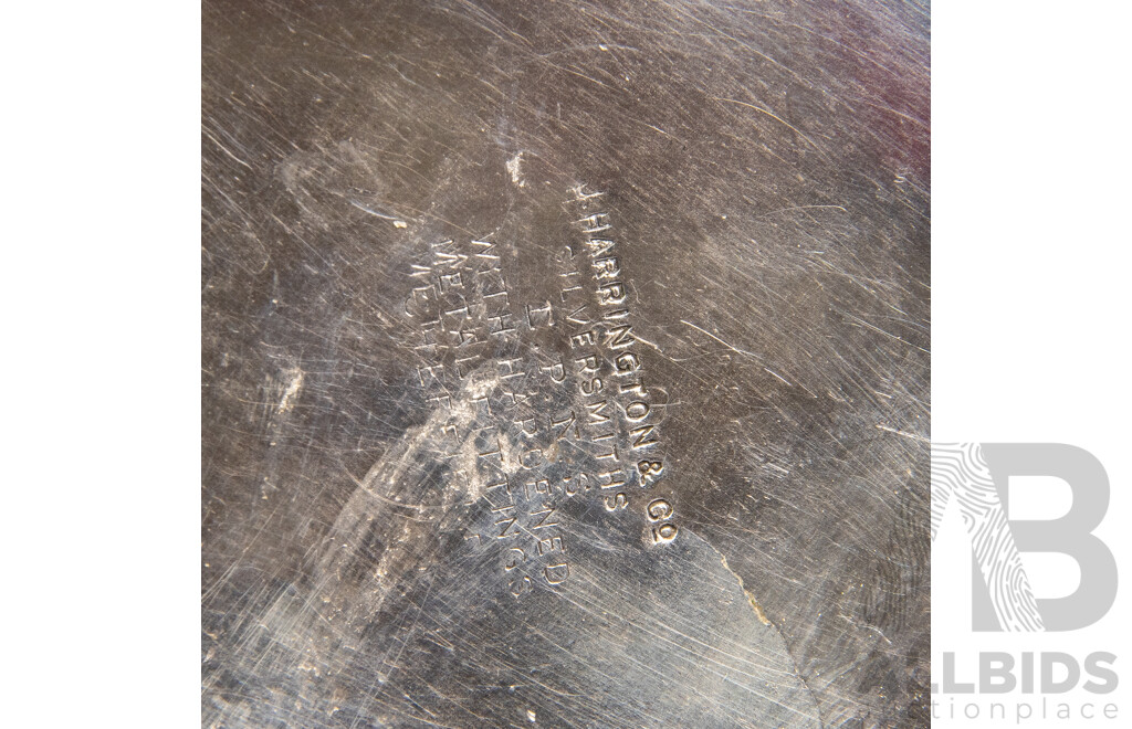 Antique J. Harrington Silverplate Teapot