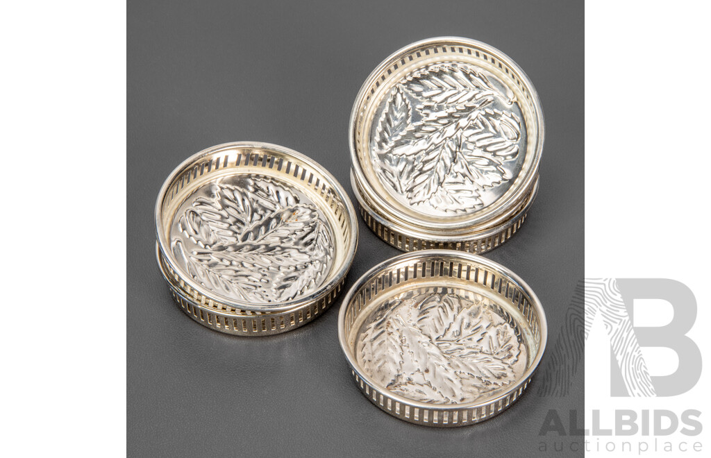 Set of 6 Silverplate Coasters