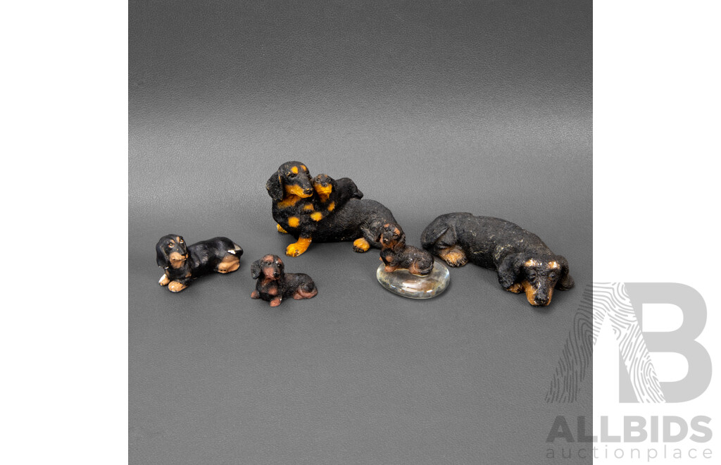 Collection of Dachshund Figurines