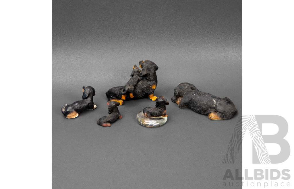 Collection of Dachshund Figurines