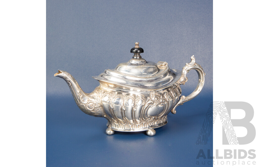 Antique James Dixon Silver-plated Teapot
