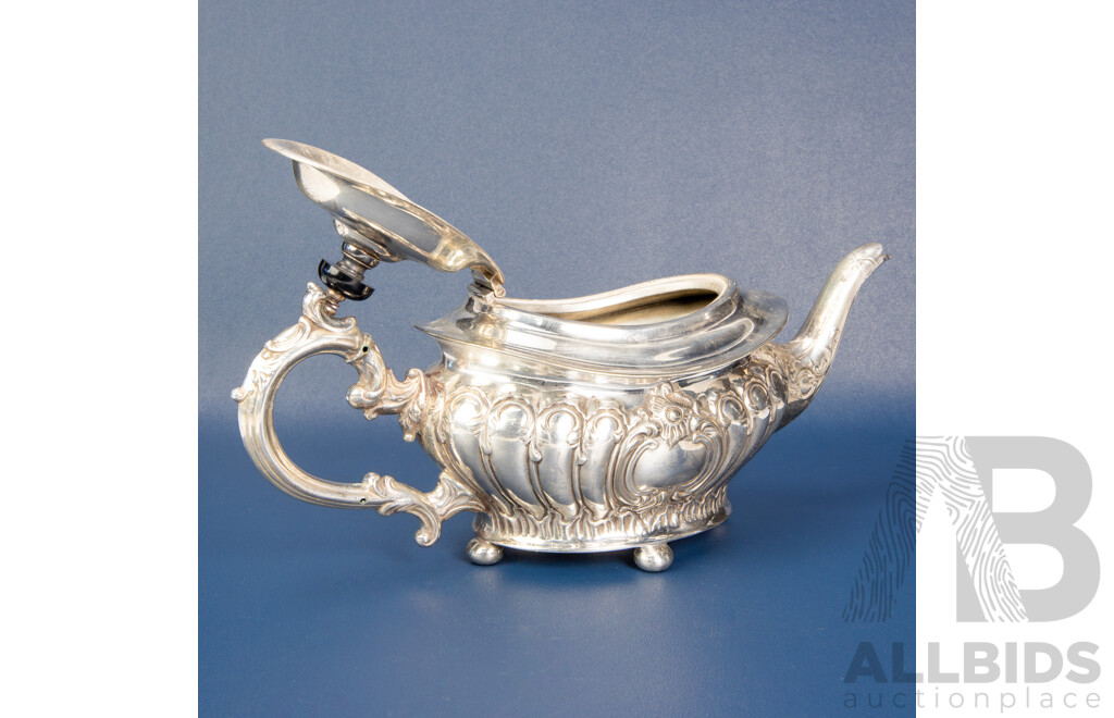 Antique James Dixon Silver-plated Teapot