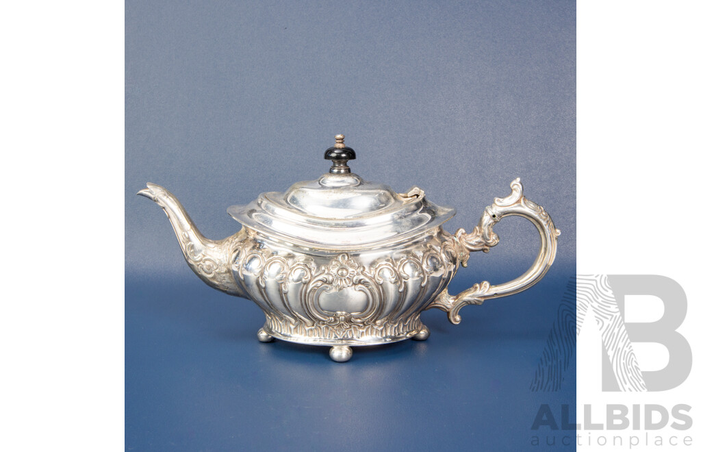 Antique James Dixon Silver-plated Teapot