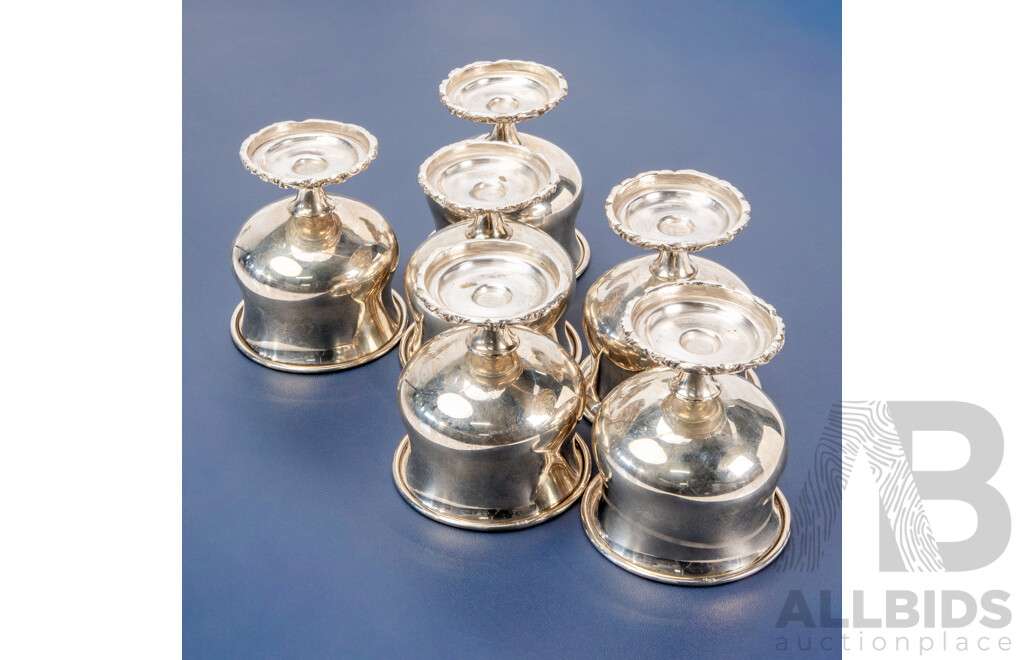 Set of Six Sanborns Sterling Silver Parfait Bowls