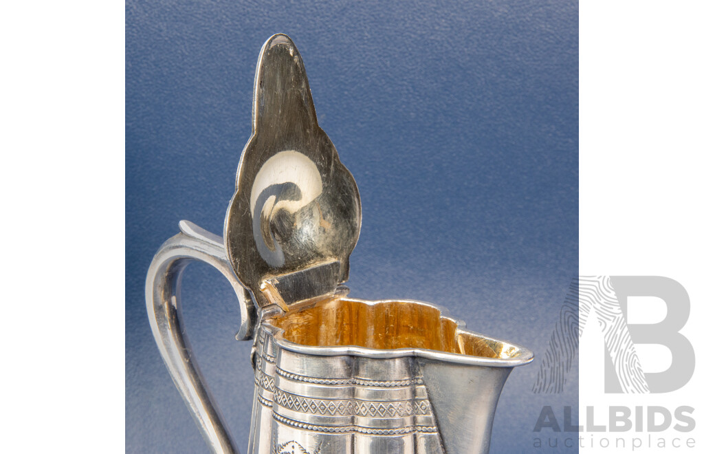 Antique James Dixon Silver-plated Creamer for A. Saunders Sydney