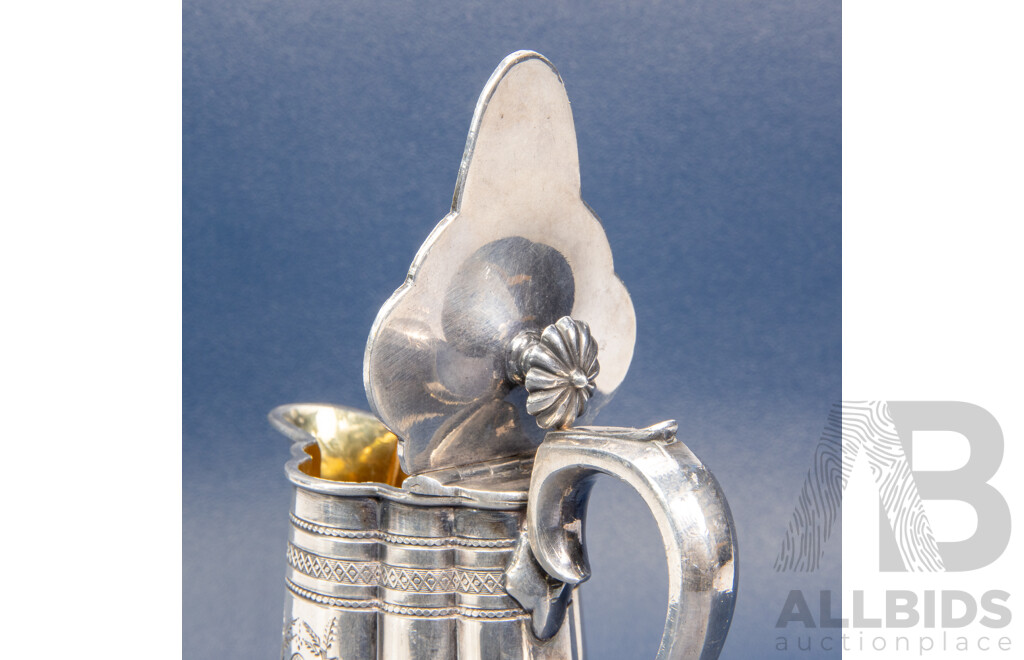 Antique James Dixon Silver-plated Creamer for A. Saunders Sydney