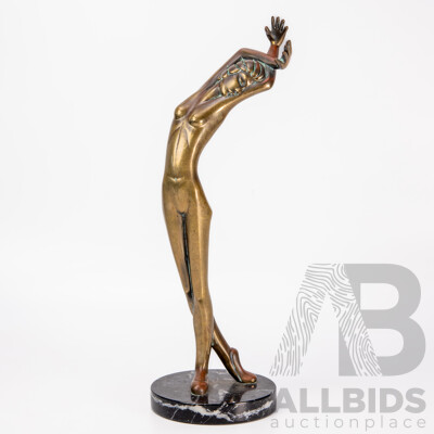Tom Bennett Bronze Sculpture “Brianna” Limited Edition 10/500, 1982