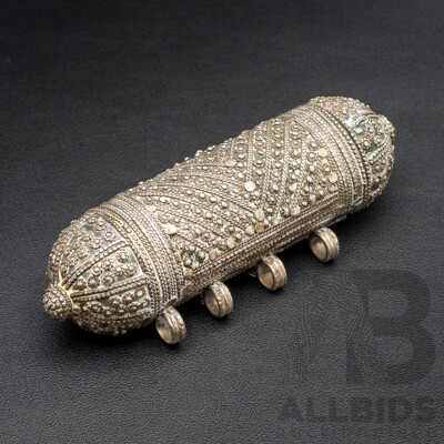 Saudi or Yemeni Silver Qur'an Holder (Hirz Amulet)