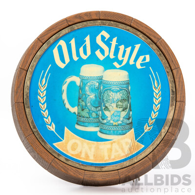 Working Vintage Advertising Sign, Heileman's Old Style on Tap