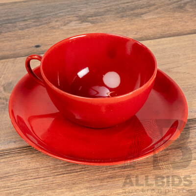 Vintage Royal Doulton Flambe Ware Demitasse Cup and Saucer