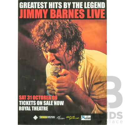 Vintage Jimmy Barnes Concert Poster