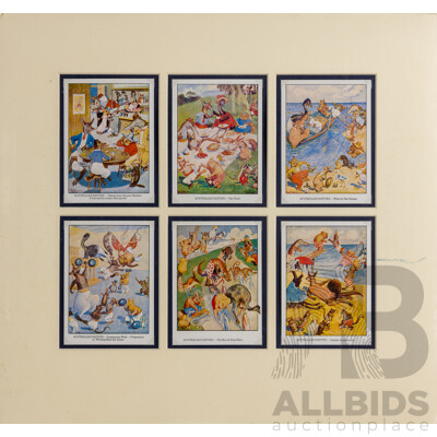 Limited Edition Norman Lindsay Postcards, Edition 488 of 1000, Matted