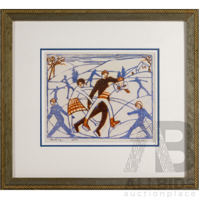 Eveline Syme Skating Archival Quality Fine Art Print