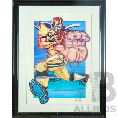 Adam Stone American Framed Sports Print American Football