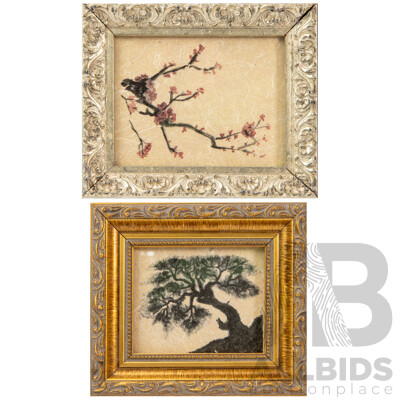 Pair of Small Asian Artworks
