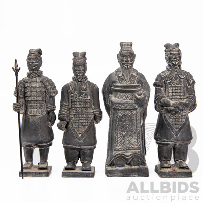 Four Terracotta Statues