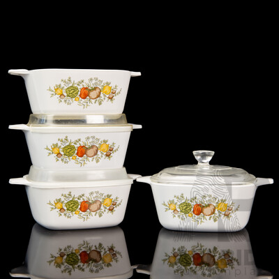 Vintage Corning Ware ‘Spice of Life’ Petite Dish Assortment