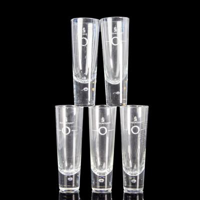 Set of 5 Rosemount Wine/Champagne Glasses