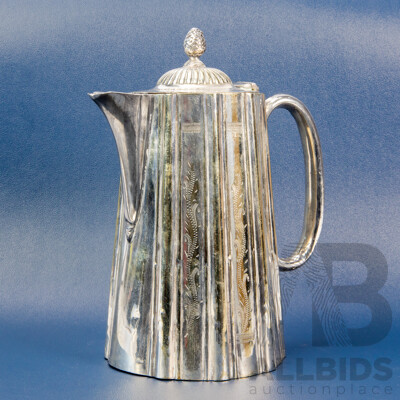 Antique J. Harrington Silverplate Teapot