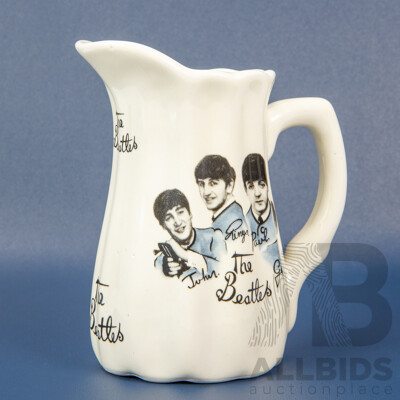 Rare Beatles Vintage 1980's Liverpool Pottery Creamer/ Milk Jug Fab Four Memorabilia
