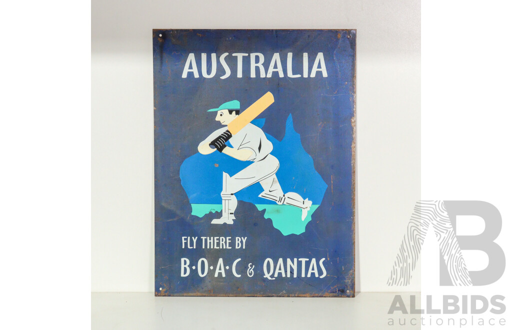 Reproduction Boac & Qantas Tin Sign