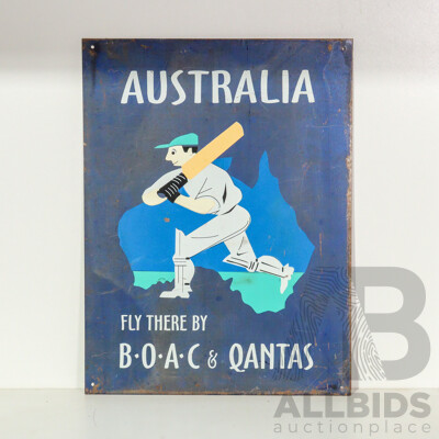 Reproduction Boac & Qantas Tin Sign