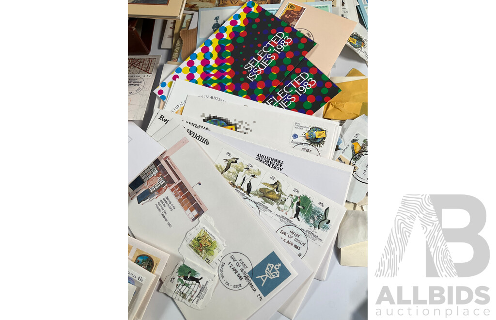 Collection of Australian 1980's First Day Cover and Stamp Packs Including Antarctic, Multiples, Selected Issues and More
