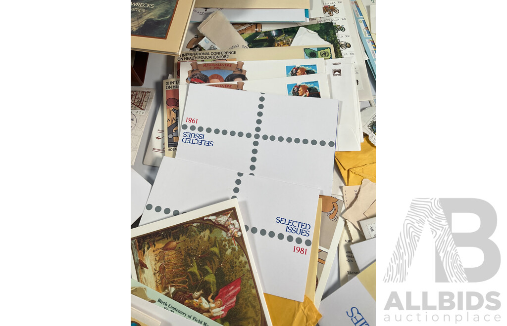 Collection of Australian 1980's First Day Cover and Stamp Packs Including Antarctic, Multiples, Selected Issues and More
