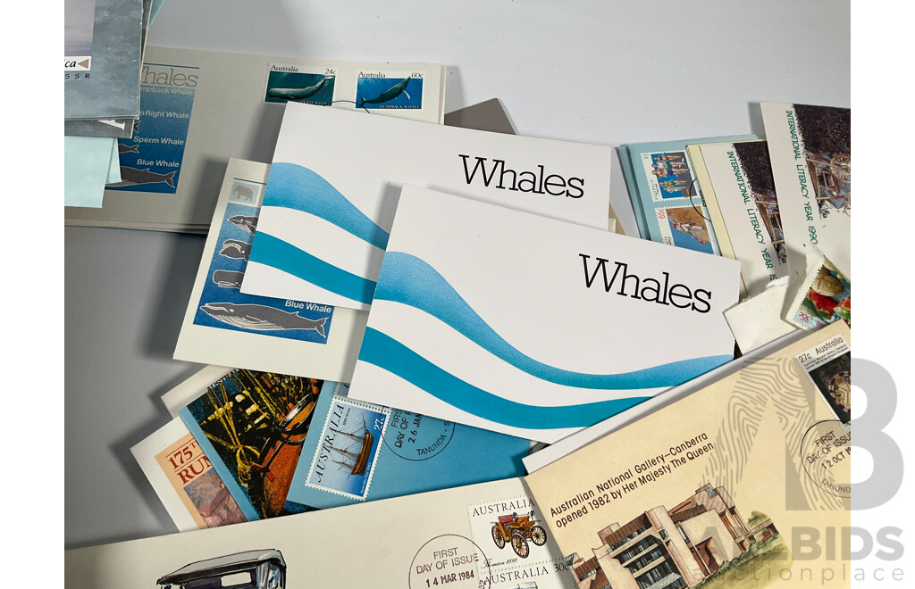 Collection of Australian 1980's First Day Cover and Stamp Packs Including Antarctic, Multiples, Selected Issues and More