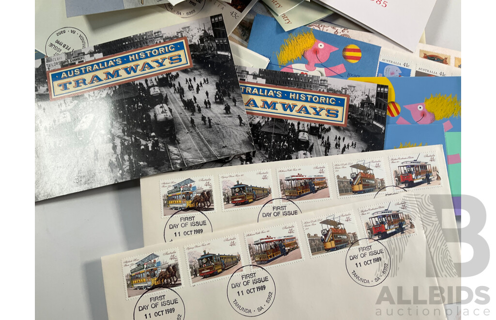 Collection of Australian 1980's First Day Cover and Stamp Packs Including Antarctic, Multiples, Selected Issues and More