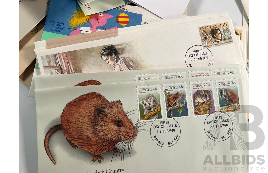 Collection of Australian 1980's First Day Cover and Stamp Packs Including Antarctic, Multiples, Selected Issues and More