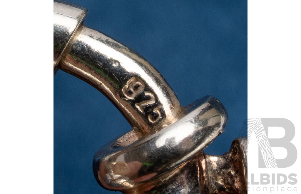 925 Sterling Silver Curb Link Bracelet by Mazzucchelli's - 78.45gms