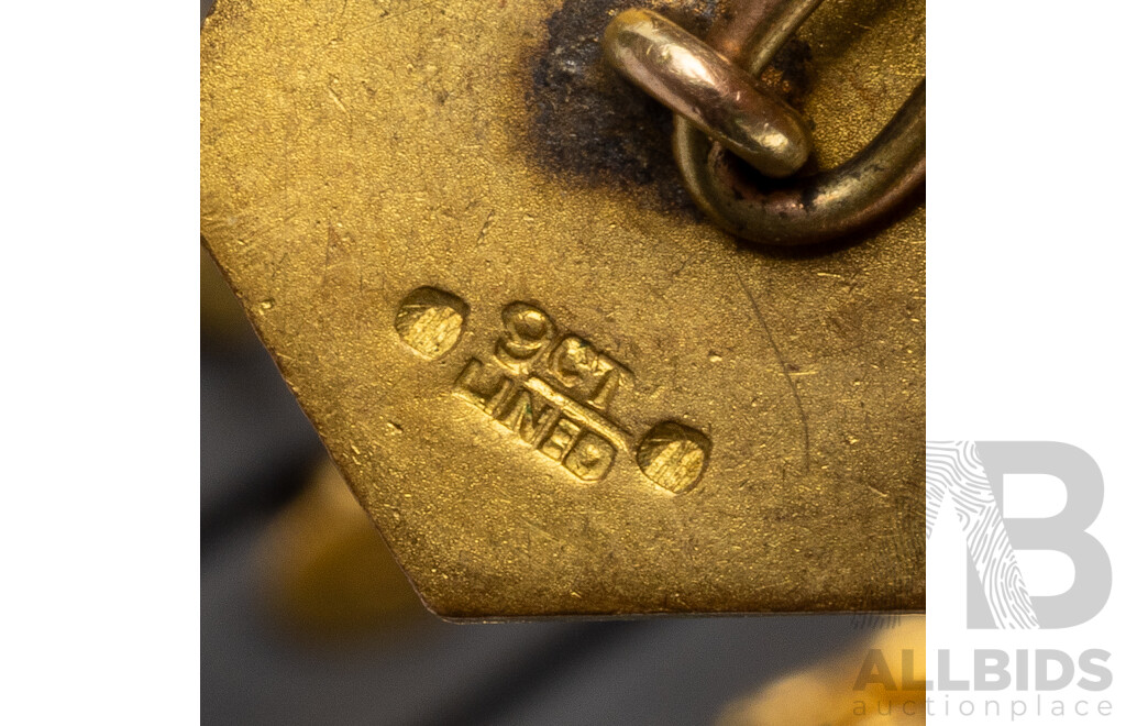 Collection of Men's Cufflinks, Tie Pins and 'Fleur-de-lis' Signet Stamp