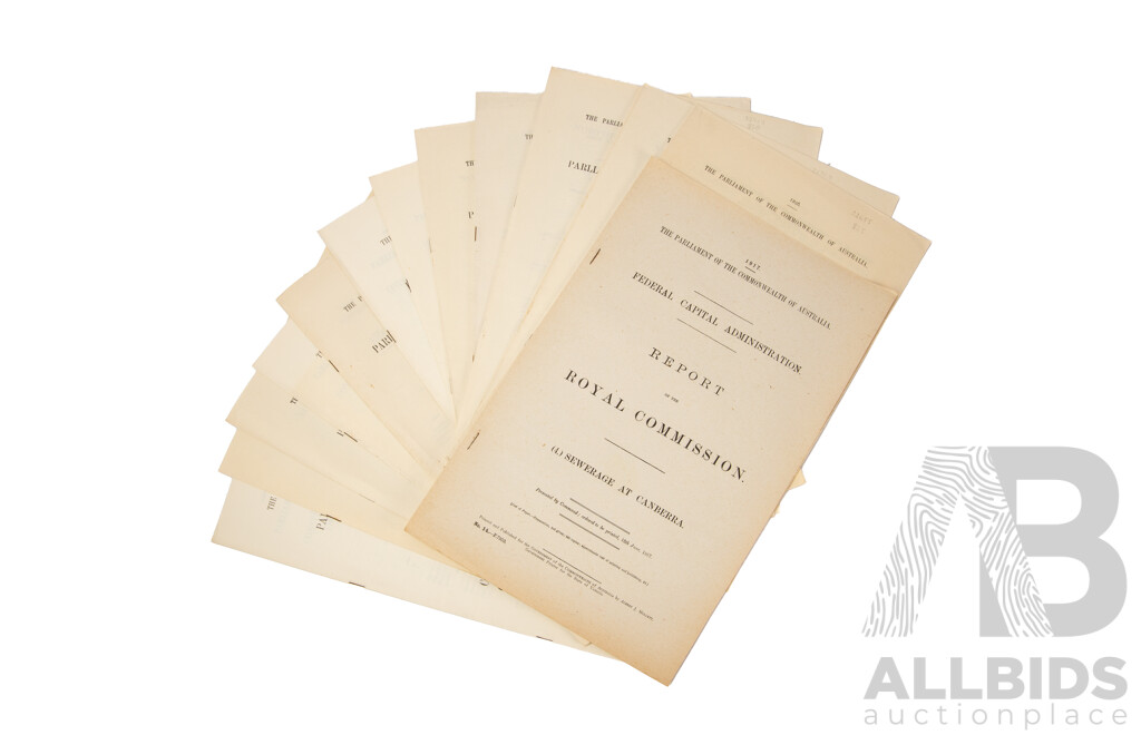 The Parliament of the Commonwealth of Australia Parliamentary Standing Committee on Public Works Report and Minutes of Evidence 1917, 1925 And192TT