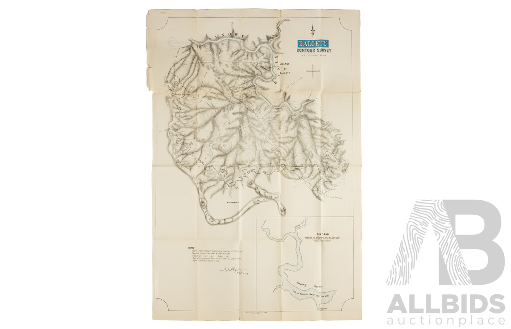 Early Map of the Dalgety Contour Survey