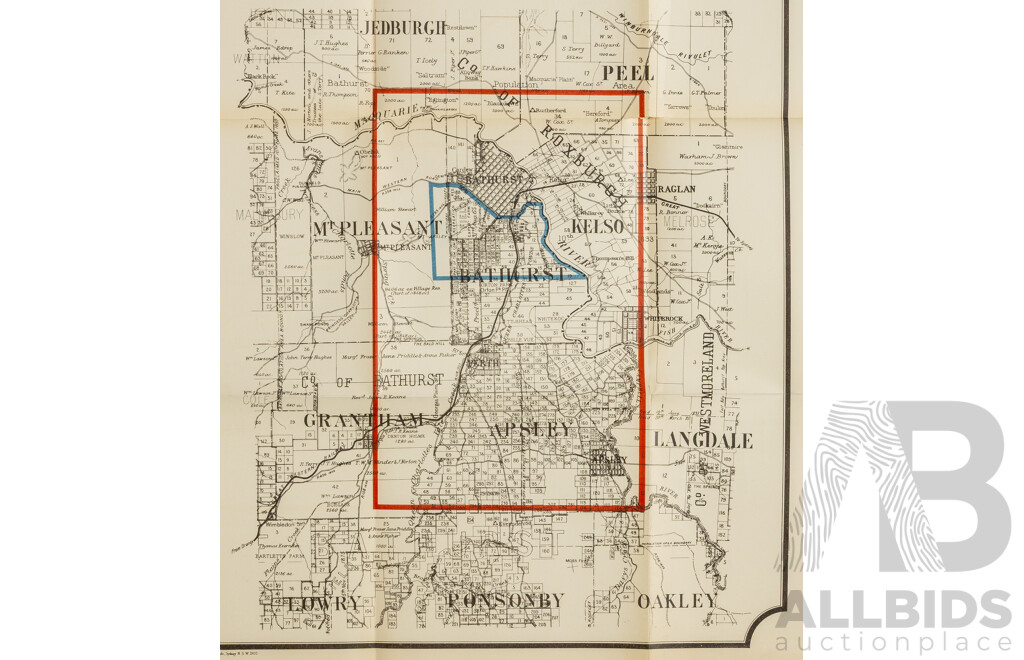 Early Sketch Map Showing Proposed Federal Territory and Capital Site at Bathurst