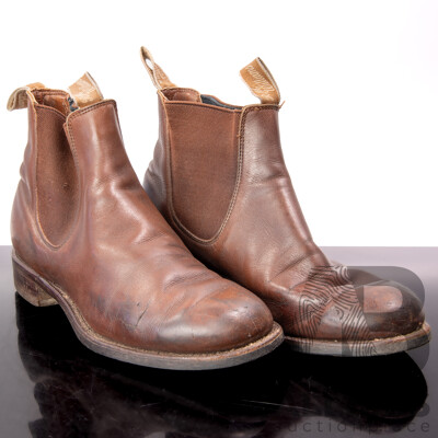 Vintage Australian RM Williams Olympic Leather Riding Boots, Size 5/ 6