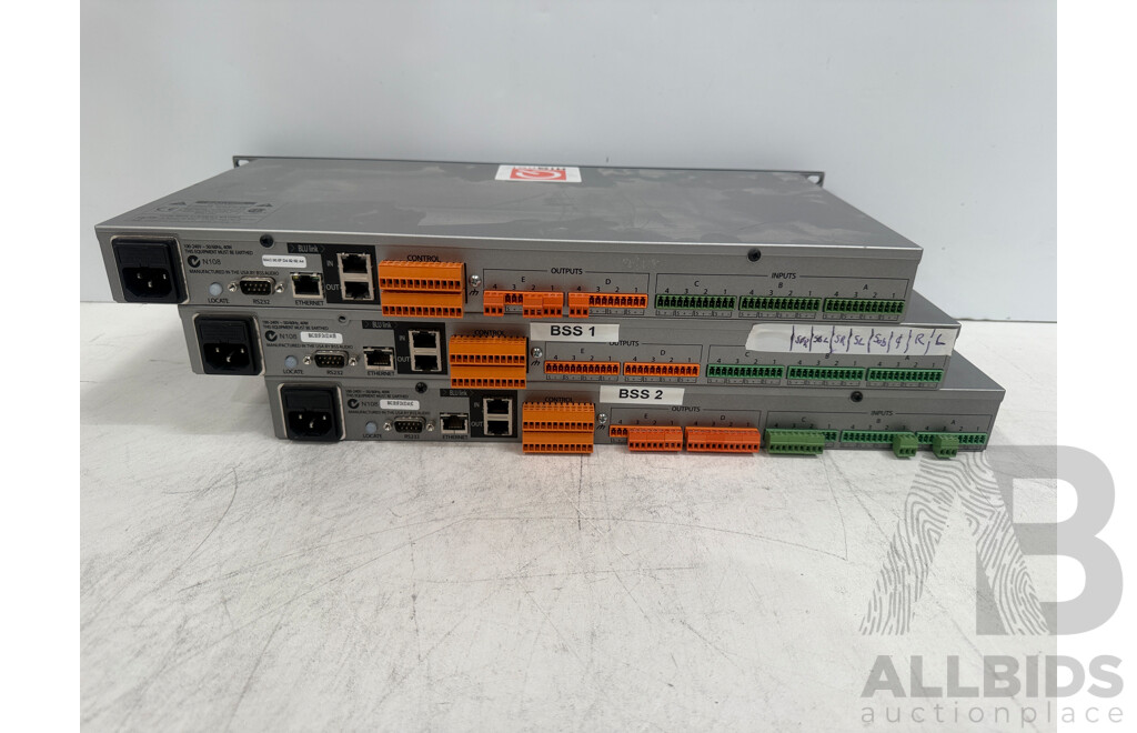 3x Soundweb - London BLU-100 Signal Processor