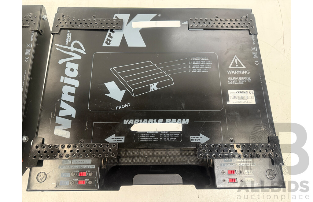 Pair of K-Array KJ50vb Low Profile - Variable Beam Speakers