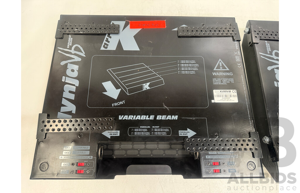 Pair of K-Array KJ50vb Low Profile - Variable Beam Speakers