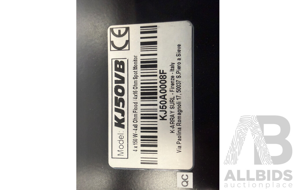 Pair of K-Array KJ50vb Low Profile - Variable Beam Speakers