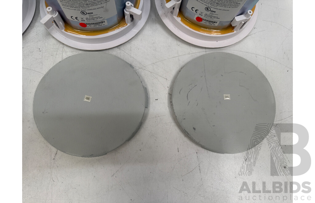 4x JBL Model Control 26CT Ceiling Loud Speaker + 1 Spare Cover