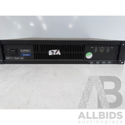 QSC CX404 Ampilifier - 4 Channel - 250 W/8 OHMS