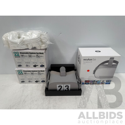 Oculus Go - Standalone VR - 64GB + 2x Boxes of Disposable Hygiene Eye Masks